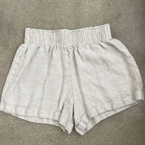 Reformation Nashville linen shorts small